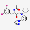 N-[(1S,2R)-1-(3,5-difluorobenzyl)-2-hydroxy-3-({1-[3-(1H-pyrazol-1-yl)phenyl]cyclohexyl}amino)propyl]acetamide
