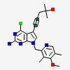5-{2-amino-4-chloro-7-[(4-methoxy-3,5-dimethylpyridin-2-yl)methyl]-7H-pyrrolo[2,3-d]pyrimidin-5-yl}-2-methylpent-4-yn-2 -ol
