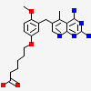 6-{3-[(2,4-diamino-5-methylpyrido[2,3-d]pyrimidin-6-yl)methyl]-4-methoxyphenoxy}hexanoic acid