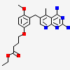 ethyl 4-{3-[(2,4-diamino-5-methylpyrido[2,3-d]pyrimidin-6-yl)methyl]-4-methoxyphenoxy}butanoate
