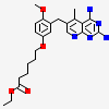 ethyl 6-{3-[(2,4-diamino-5-methylpyrido[2,3-d]pyrimidin-6-yl)methyl]-4-methoxyphenoxy}hexanoate