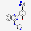 4-(1H-pyrazol-5-yl)-2-{4-[(3S)-pyrrolidin-3-ylamino]quinazolin-2-yl}phenol