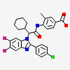 4-({(2S)-2-[2-(4-chlorophenyl)-5,6-difluoro-1H-benzimidazol-1-yl]-2-cyclohexylacetyl}amino)-3-methylbenzoic acid