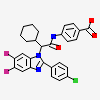 4-({(2S)-2-[2-(4-chlorophenyl)-5,6-difluoro-1H-benzimidazol-1-yl]-2-cyclohexylacetyl}amino)benzoic acid