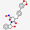 (2R)-2-[4-(1,3-benzodioxol-5-yl)benzyl]-N~4~-hydroxy-N~1~-[(1S,2R)-2-hydroxy-2,3-dihydro-1H-inden-1-yl]butanediamide