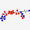 (2R,3S,4S)-5-({[(acetylcarbamoyl)amino]methyl}[(3S,4R)-6-amino-3,4-dimethylhexyl]amino)-2,3,4-trihydroxypentyl [(2R,3S,4R,5R)-5-(6-amino-9H-purin-9-yl)-3,4-dihydroxytetrahydrofuran-2-yl]methyl dihydrogen diphosphate (non-preferred name)