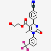 2-hydroxyethyl (4R)-4-(4-cyanophenyl)-6-methyl-2-oxo-1-[3-(trifluoromethyl)phenyl]-1,2,3,4-tetrahydropyrimidine-5-carboxylate