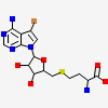 (2S)-2-amino-4-({[(2S,3S,4R,5R)-5-(4-amino-5-bromo-7H-pyrrolo[2,3-d]pyrimidin-7-yl)-3,4-dihydroxytetrahydrofuran-2-yl]methyl}sulfanyl)butanoic acid (non-preferred name)
