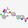 6-(4-{[3-(2,6-dichlorophenyl)-5-(1-methylethyl)isoxazol-4-yl]methoxy}phenyl)quinoline-2-carboxylic acid