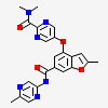 N,N-dimethyl-5-({2-methyl-6-[(5-methylpyrazin-2-yl)carbamoyl]-1-benzofuran-4-yl}oxy)pyrimidine-2-carboxamide