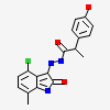 (2S)-N'-[(3R)-4-chloro-7-methyl-2-oxo-2,3-dihydro-1H-indol-3-yl]-2-(4-hydroxyphenyl)propanehydrazide
