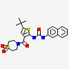 1-{5-tert-butyl-3-[(1,1-dioxidothiomorpholin-4-yl)carbonyl]thiophen-2-yl}-3-naphthalen-2-ylurea