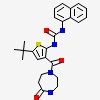 1-{5-tert-butyl-3-[(5-oxo-1,4-diazepan-1-yl)carbonyl]thiophen-2-yl}-3-naphthalen-1-ylurea