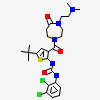 1-[5-tert-butyl-3-({4-[2-(dimethylamino)ethyl]-5-oxo-1,4-diazepan-1-yl}carbonyl)thiophen-2-yl]-3-(2,3-dichlorophenyl)urea