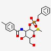 METHYL 2-O-[(S)-(BENZYLOXY)(HYDROXY)PHOSPHORYL]-3-DEOXY-3-{[(4-METHYLPHENYL)CARBONYL]AMINO}-1-THIO-BETA-D-GALACTOPYRANOSIDE