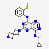 N~8~-(cyclopropylmethyl)-2-(2,6-diazaspiro[3.3]hept-2-yl)-N~4~-[2-(methylsulfanyl)phenyl]pyrimido[5,4-d]pyrimidine-4,8-diamine