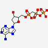 2'-deoxy-5'-O-[(S)-hydroxy{[(S)-hydroxy(phosphonooxy)phosphoryl]methyl}phosphoryl]adenosine