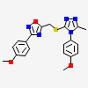 3-(4-methoxyphenyl)-5-({[4-(4-methoxyphenyl)-5-methyl-4H-1,2,4-triazol-3-yl]sulfanyl}methyl)-1,2,4-oxadiazole