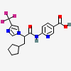 6-({(2S)-3-cyclopentyl-2-[4-(trifluoromethyl)-1H-imidazol-1-yl]propanoyl}amino)pyridine-3-carboxylic acid