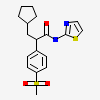 (2R)-3-cyclopentyl-2-[4-(methylsulfonyl)phenyl]-N-(1,3-thiazol-2-yl)propanamide