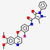 N-{4-[(6,7-dimethoxyquinolin-4-yl)oxy]-3-fluorophenyl}-1,5-dimethyl-3-oxo-2-phenyl-2,3-dihydro-1H-pyrazole-4-carboxamide