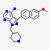3-(6-methoxynaphthalen-2-yl)-1-(piperidin-4-ylmethyl)-1H-pyrazolo[3,4-d]pyrimidin-4-amine