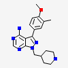 3-(4-methoxy-3-methylphenyl)-1-(piperidin-4-ylmethyl)-1H-pyrazolo[3,4-d]pyrimidin-4-amine