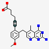 6-{2-[(2,4-diamino-5-methylpyrido[2,3-d]pyrimidin-6-yl)methyl]-4-methoxyphenyl}hex-5-ynoic acid