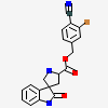 3-bromo-4-cyanobenzyl (3S,5'R)-2-oxo-1,2-dihydrospiro[indole-3,3'-pyrrolidine]-5'-carboxylate
