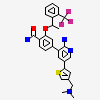 4-(2-Amino-5-{4-[(Dimethylamino)methyl]thiophen-2-Yl}pyridin-3-Yl)-2-{(1r)-1-[2-(Trifluoromethyl)phenyl]ethoxy}benzamide
