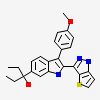 3-[3-(4-methoxyphenyl)-2-(1H-thieno[3,2-c]pyrazol-3-yl)-1H-indol-6-yl]pentan-3-ol
