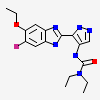 3-[5-(5-ethoxy-6-fluoro-1H-benzimidazol-2-yl)-1H-pyrazol-4-yl]-1,1-diethylurea
