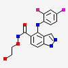 4-[(2-fluoro-4-iodophenyl)amino]-N-(2-hydroxyethoxy)-1H-indazole-5-carboxamide
