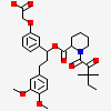 {3-[(1R)-3-(3,4-dimethoxyphenyl)-1-({[(2S)-1-(3,3-dimethyl-2-oxopentanoyl)piperidin-2-yl]carbonyl}oxy)propyl]phenoxy}acetic acid