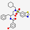 N-{(2S,3R)-4-[(1,3-benzothiazol-6-ylsulfonyl)(cyclohexylmethyl)amino]-3-hydroxy-1-phenylbutan-2-yl}-3-hydroxybenzamide