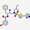 3-hydroxy-N-[(2S,3R)-3-hydroxy-4-([(2S)-2-methylbutyl]{[5-(1,2-oxazol-5-yl)thiophen-2-yl]sulfonyl}amino)-1-phenylbutan-2-yl]benzamide