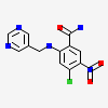 4-chloro-5-nitro-2-[(pyrimidin-5-ylmethyl)amino]benzamide