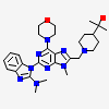 2-[1-({2-[2-(dimethylamino)-1H-benzimidazol-1-yl]-9-methyl-6-(morpholin-4-yl)-9H-purin-8-yl}methyl)piperidin-4-yl]propan-2-ol