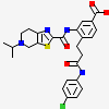 4-{3-[(4-chlorophenyl)amino]-3-oxopropyl}-3-({[5-(propan-2-yl)-4,5,6,7-tetrahydro[1,3]thiazolo[5,4-c]pyridin-2-yl]carbonyl}amino)benzoic acid