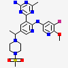 4-(2-[(5-fluoro-6-methoxypyridin-3-yl)amino]-5-{(1R)-1-[4-(methylsulfonyl)piperazin-1-yl]ethyl}pyridin-3-yl)-6-methyl-1,3,5-triazin-2-amine