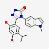 5-[2,4-dihydroxy-5-(propan-2-yl)phenyl]-4-(1-methyl-1H-indol-5-yl)-2,4-dihydro-3H-1,2,4-triazol-3-one