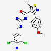 N-[N-(4-amino-3,5-dichlorobenzyl)carbamimidoyl]-3-(4-methoxyphenyl)-5-methyl-1,2-thiazole-4-carboxamide