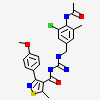 N-{N-[4-(acetylamino)-3-chloro-5-methylbenzyl]carbamimidoyl}-3-(4-methoxyphenyl)-5-methyl-1,2-thiazole-4-carboxamide