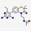 N-{2-[6-(2,4-Diamino-6-Ethylpyrimidin-5-Yl)-2,2-Dimethyl-3-Oxo-2,3-Dihydro-4h-1,4-Benzothiazin-4-Yl]ethyl}acetamide