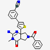 3-{5-[(2E,4aR,7aR)-6-benzoyl-2-imino-3-methyl-4-oxooctahydro-7aH-pyrrolo[3,4-d]pyrimidin-7a-yl]thiophen-3-yl}benzonitrile
