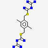 (2,5-dimethylbenzene-1,4-diyl)dimethanediyl bis(N-carbamimidoylcarbamimidothioate)