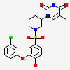 1-[(3S)-1-{[3-(3-chlorophenoxy)-4-hydroxyphenyl]sulfonyl}piperidin-3-yl]-5-methylpyrimidine-2,4(1H,3H)-dione