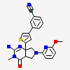 3-{5-[(2e,4ar,7ar)-2-Imino-6-(6-Methoxypyridin-2-Yl)-3-Methyl-4-Oxooctahydro-7ah-Pyrrolo[3,4-D]pyrimidin-7a-Yl]thiophen-3-Yl}benzonitrile
