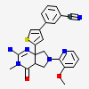 3-{5-[(2e,4ar,7ar)-2-Imino-6-(3-Methoxypyridin-2-Yl)-3-Methyl-4-Oxooctahydro-7ah-Pyrrolo[3,4-D]pyrimidin-7a-Yl]thiophen-3-Yl}benzonitrile