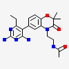 N-{2-[6-(2,4-Diamino-6-Ethylpyrimidin-5-Yl)-2,2-Dimethyl-3-Oxo-2,3-Dihydro-4h-1,4-Benzoxazin-4-Yl]ethyl}acetamide